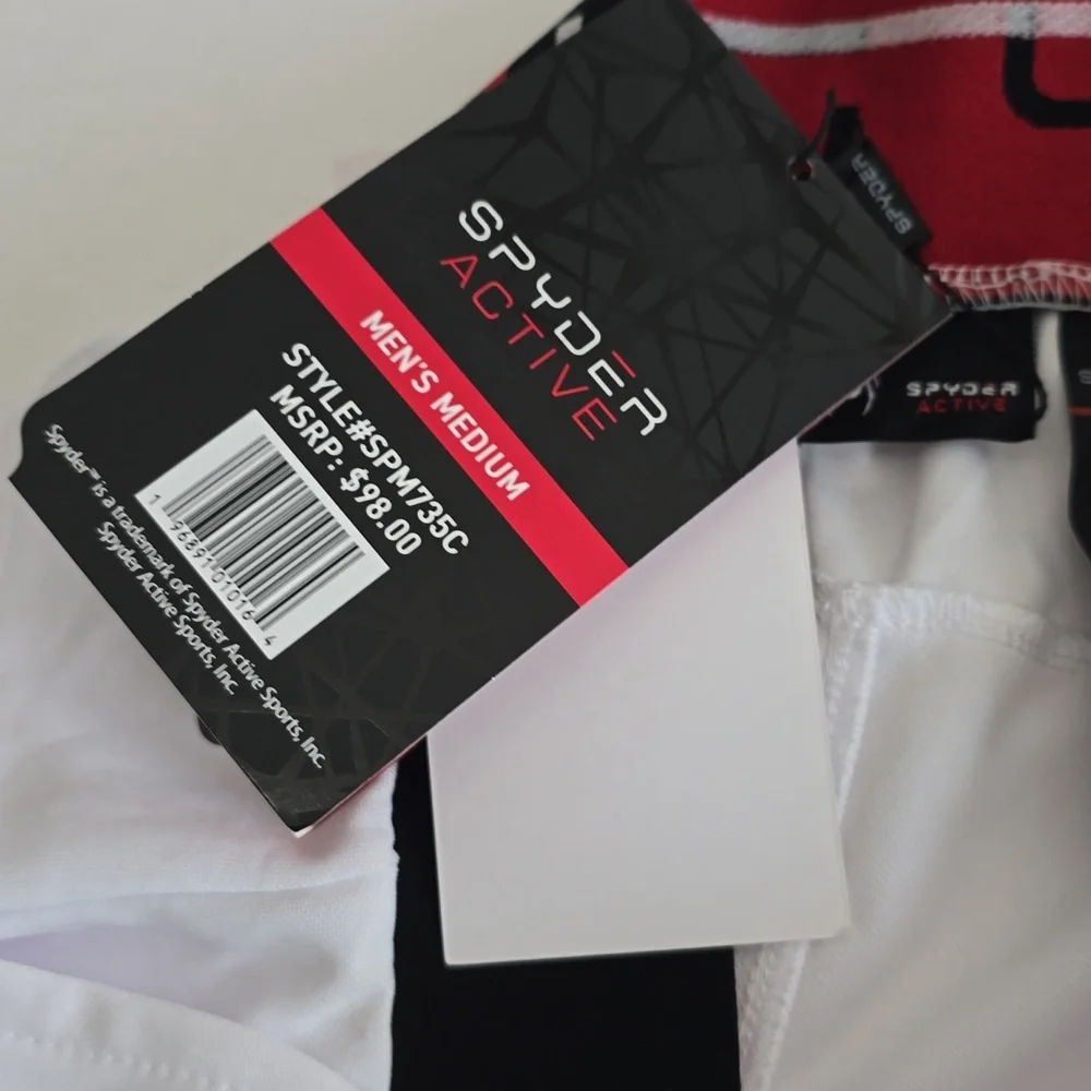 NWT Spyder Men's Active Joggers White Size Medium